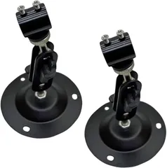 JUSTVEL レーザーモジュール 固定台 台座 小型 直径12mm 回転自由自在 360度回転 2個セット ホルダー マウント (ブラック)