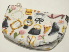 ※送料無料 14/美品 ラブラリー バイ フェイラー ポーチ メゾンドシャルロット ◇ LOVERARY BY FEILER ホワイト系 レディース ▼8B