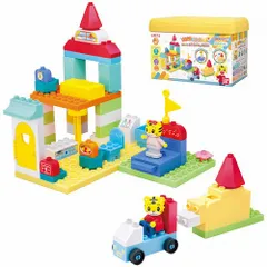 【新品】 おもちゃ 知育玩具 バンダイ BANDAI しまじろう アクションブロックシリーズ しまじろうのおうちブロックBOX