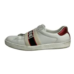 GUCCI(グッチ) スニーカー 8 1/2 メンズ - 523469 白×黒×マルチ レザー