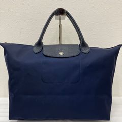 LONGCHAMP ネイビー ボストンバッグ - メルカリ