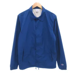 チャンピオン CHAMPION アクションスタイルテフロン加工コーチジャケット M 裾ドロスト ロゴ刺繍 青 ブルー C3-F603 /AE