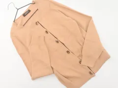 JUSGLITTY ジャスグリッティー ビジュー カーディガン size2/ベージュ ■◇ レディース