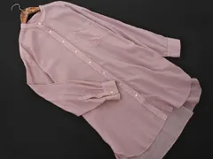 JOURNAL STANDARD relume ジャーナルスタンダードレリューム バンドカラー ラウンドヘム チュニック シャツ sizeF/ピンク ■◇ レディース