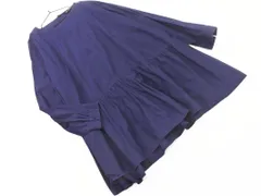 ZARA basic ザラ ベーシック オーバーサイズ ブラウス シャツ sizeM/紺 ■◇ レディース