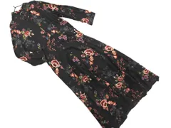 ZARA WOMAN ザラ ウーマン 花柄 ワンピース sizeS/黒 ■◇ レディース