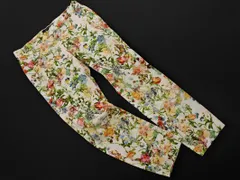 ZARA WOMAN ザラ ウーマン 花柄 パンツ sizeM/白 ■■ レディース