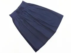 ZARA basic ザラ ベーシック フレア スカート sizeM/紺 ■◇ レディース