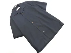 green label relaxing グリーンレーベルリラクシング ユナイテッドアローズ 開襟 シャツ sizeS/紺 ■◆ メンズ