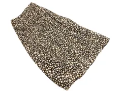 BEAUTY & YOUTH ビューティ&ユース ユナイテッドアローズ シフォン 花柄 ロング プリーツ スカート sizeM/黒 ■◇ レディース