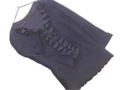ANAYI アナイ フリル プルオーバー カットソー size38/紺 ■◇ レディース