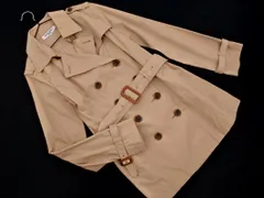 NATURAL BEAUTY BASIC ナチュラルビューティーベーシック ウエストベルト付き トレンチ コート sizeL/ベージュ ■◇ レディース