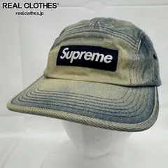 Supreme/シュプリーム【24AW】Washed Chino Twill Camp Cap Dirty Indigo/ウォッシュド チノ ツイル キャンプキャップ/帽子