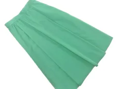 NATURAL BEAUTY BASIC ナチュラルビューティーベーシック ロング スカート sizeM/緑 ■◇ レディース