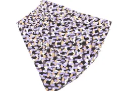 TRANS WORK トランスワーク 総柄 フレア スカート size38/紫 ■◇ レディース