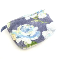 美品 FEILER フェイラー メイクポーチ 1点 花柄 蝶 化粧 小物入れ レディース AU4142 