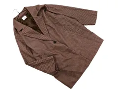 LOWRYS FARM ローリーズファーム 総柄 オーバーサイズ ジャケット sizeF/ブラウン ◇■ レディース