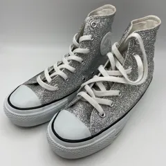 CONVERSE SILVER GLITTER HIGHCUT SNEAKERS ALL STAR 23.5㎝ コンバースオールスター （ME77-3641)