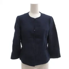 スキャパ SCAPA Originals by リネンジャケット 38 麻 背抜き 紺 ネイビー /AE