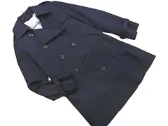 ADAM ET ROPE' アダムエロペ ウエストベルト付き トレンチ コート 紺 ■◇ レディース