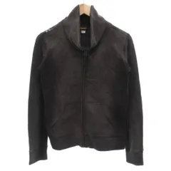 ディーゼル DIESEL ジャケット ブルゾン スウェット地 XS 黒 ブラック 背面プリント ジップアップ /GV