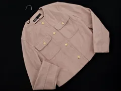 ZARA ザラ ノーカラー ジャケット sizeS/ピンク ◇■ レディース