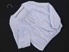 IENA イエナ ストライプ ブラウス シャツ 白ｘ水色 ■◇ レディース