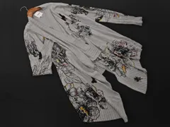 Desigual デシグアル 花柄 ショール カーディガン sizeM/グレー ■◇ レディース
