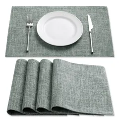 【在庫処分】Romanstile ランチョンマット おしゃれ 布 洗える 滑り止め 大きめ 二層生地縫製 柔軟性 収納・携帯便利 和風 北欧 断熱 厚手 お手入れ簡単 丸洗い 学校用 家庭用 食堂 幼稚園 レストラン ホテル キッチン ピクニック プレースマッ