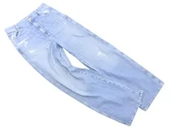 ZARA ザラ ダメージ加工 ワイド デニムパンツ size36/青 ■■ レディース