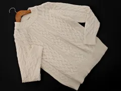 GLOBAL WORK グローバルワーク ウール混 ケーブル編み ニット セーター sizeS/白 ◇■ レディース