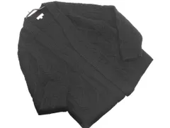 BEAUTY & YOUTH ビューティ&ユース ユナイテッドアローズ ウール100% ケーブル編み カーディガン sizeL/黒 ◇■ メンズ