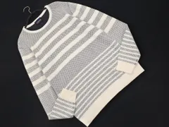 NICOLE CLUB FOR MEN ニコルクラブ ボーダー ニット セーター size46/白ｘ紺 ■◇ メンズ
