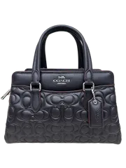 ✨美品✨COACH /コーチ ミニ ダーシー キャリーオール シグネチャー レザー エンボス