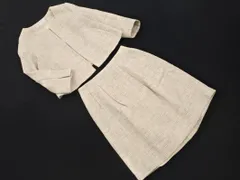 Rope Picnic ロペピクニック セットアップ ジャケット スカート スーツ size上38 下36/アイボリー ◇■ レディース