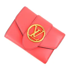 ルイヴィトン 財布 三つ折り ポルトフォイユLVポンヌフコンパクト ダリア M69177 レディース財布 レザー アクトワン【中古】