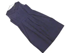 Talbots タルボット チェック ノースリーブ ワンピース size8/黒ｘ紺 ■◇ レディース