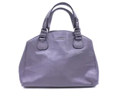 COLE HAAN コールハーン レザー ハンド バッグ グレー ■■ レディース