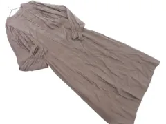 新品 Rope Picnic ロペピクニック ボリュームスリーブ ロング ワンピース size38/ブラウン ■◇ レディース