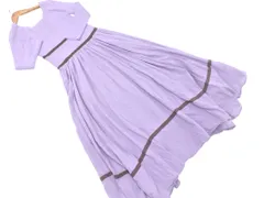 Lily Brown リリーブラウン リブ ニット ドッキング ワンピース sizeONE/紫 ■◇ レディース