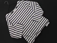 green label relaxing グリーンレーベルリラクシング ユナイテッドアローズ ボーダー カットソー 白 ■◇ レディース