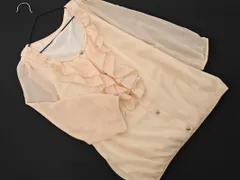 Rew de Rew ルゥデルゥ シフォン パールビーズ フリル ブラウス シャツ size38/ペールオレンジ ■◇ レディースのサムネイル