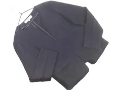 NATURAL BEAUTY BASIC ナチュラルビューティーベーシック ノーカラー ジャケット sizeS/紺 ■◇ レディース