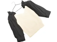 ZARA ザラ ブラウス カットソー sizeS/黒ｘアイボリー ■◇ レディース