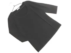 Des Pres デプレ トゥモローランド シルク混 7分袖 Tシャツ size1/黒 ■◇ レディース