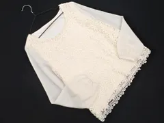 any SiS エニィスィス 花柄 カットワーク 切替 ブラウス シャツ size2/白 ■◇ レディース