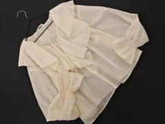 ehka sopo SM2 エヘカソポ サマンサモスモス フリル シアー ブラウス シャツ sizeF/アイボリー ■◇ レディース