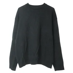 ステュディオス STUDIOUS 12GG Cashmere クルーネックニット セーター 厚手 長袖 2 M相当 黒 ブラック IBO60 Xのサムネイル