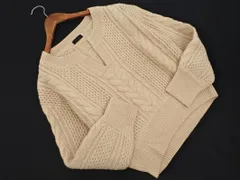 apart by lowrys アパートバイローリーズ ウール混 ケーブル編み ニット セーター sizeF/ベージュ ◇■ レディース