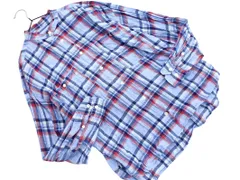 niko and ニコ アンド チェック ブラウス シャツ sizeM/水色 ■◇ レディース